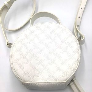 French Connection White Cross Body Purse